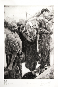 002. Flea Market with Veiled Woman in the Center